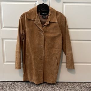 MODA International genuine leather suede jacket.